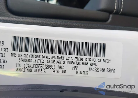 2014 Jeep Grand Cherokee Overland из США, поврежденный, VIN 1C4RJFCG5EC120981